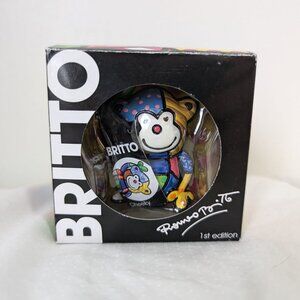 Romero BRITTO Mini Monkey "Cheeky" - 1st Edition 2010 #331384 NEW IN BOX open
